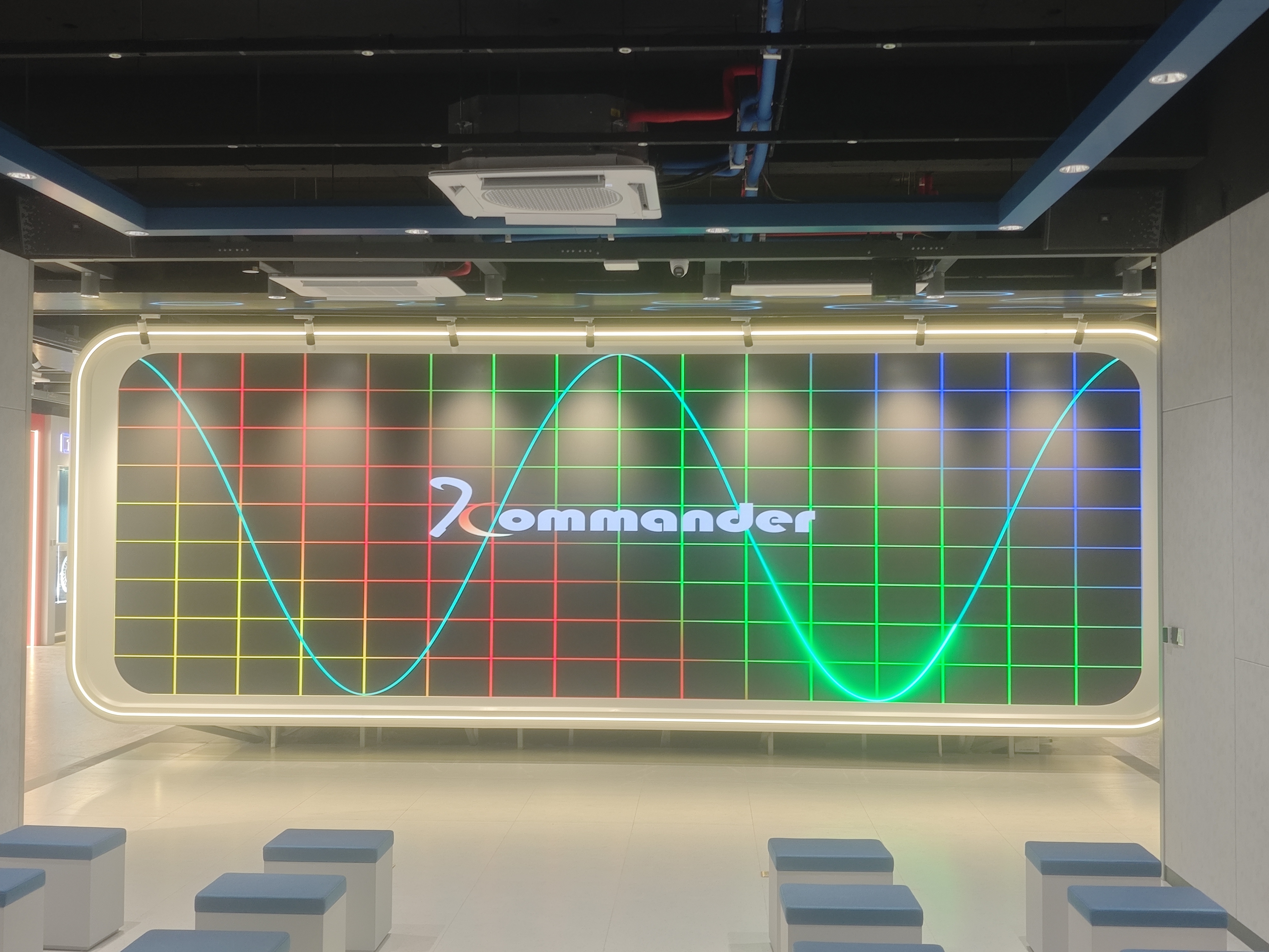 克拉玛依格力中央空调展厅 LED 显示屏节造系统项目