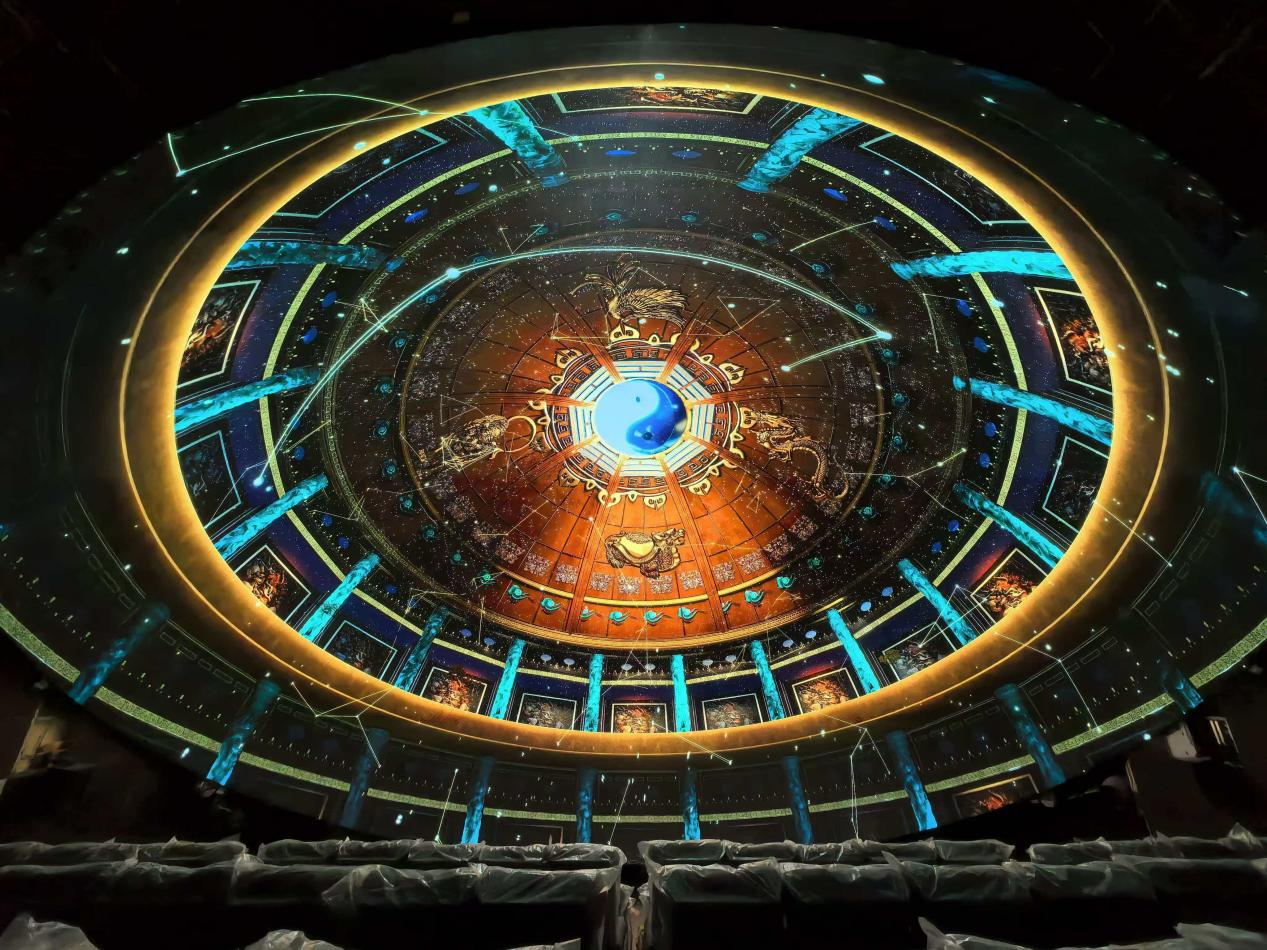 张家界 16 米球幕沉浸式 LED 显示屏节造系统项目